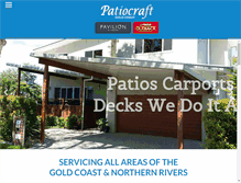 Tablet Screenshot of patiocraft.com.au